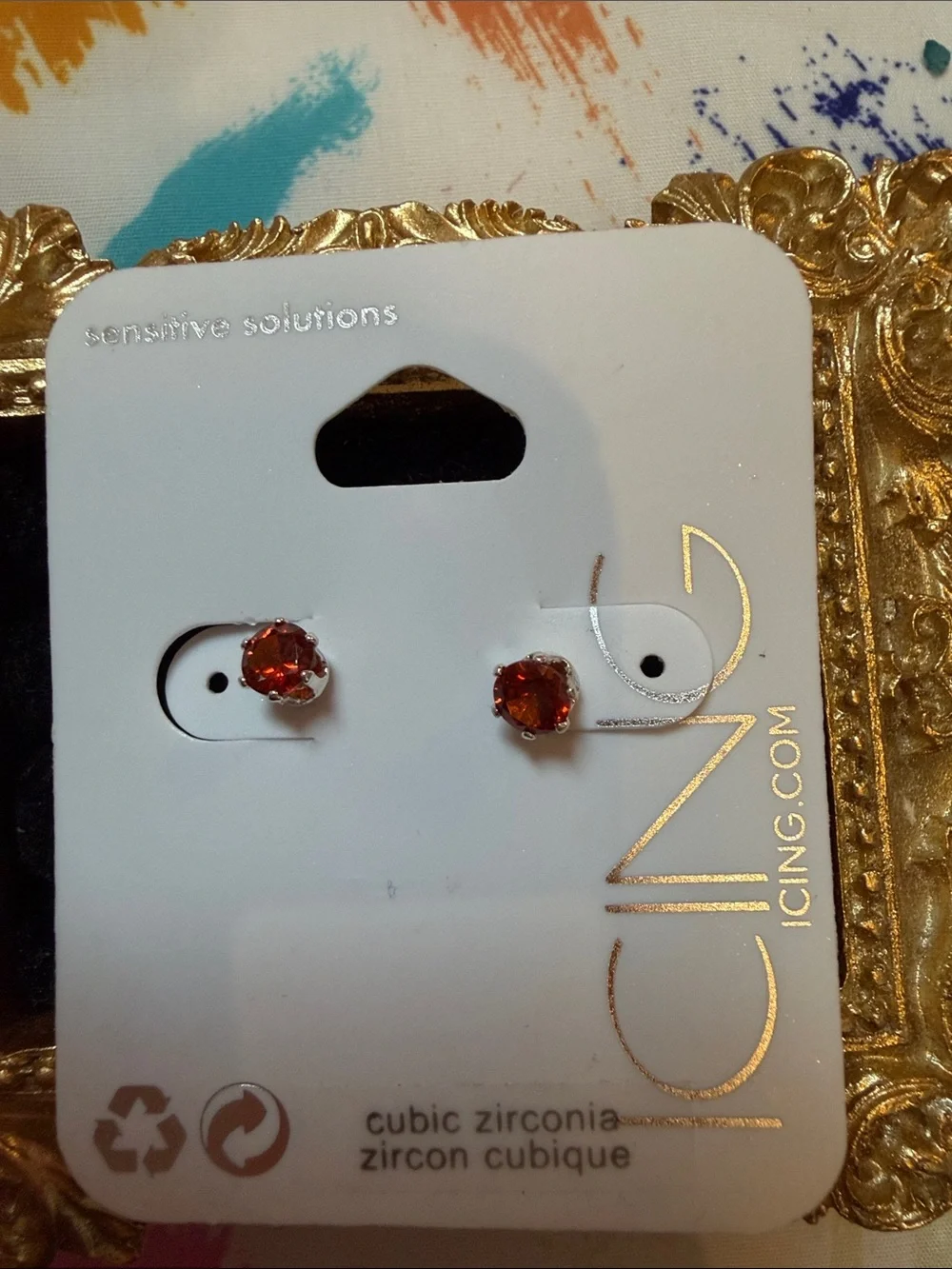 Lot of Icing Kids Stud Earrings - Yellow, Red, Mint & Leopard